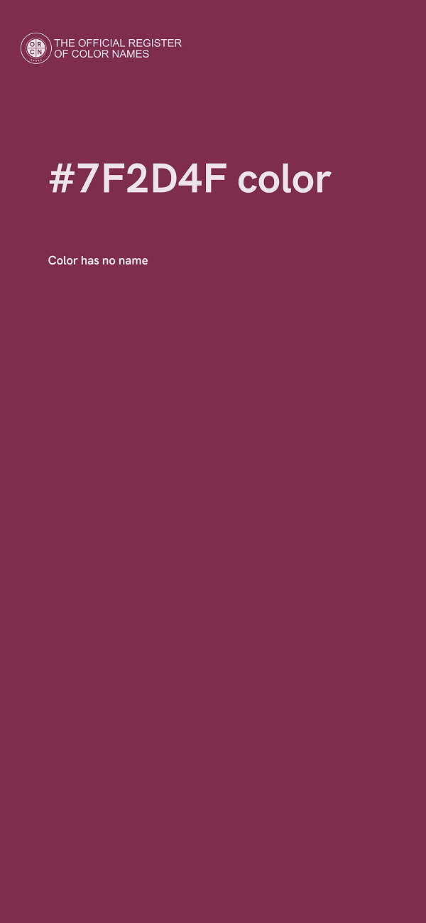 #7F2D4F color image