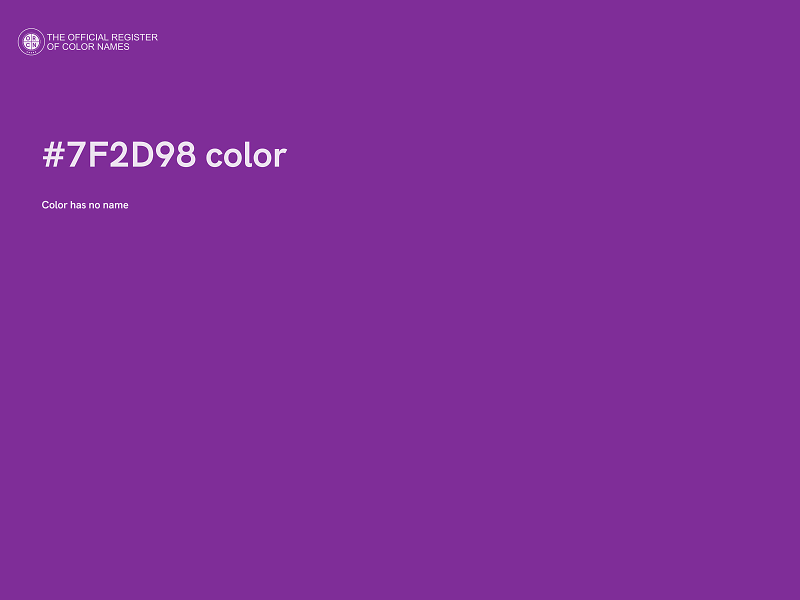 #7F2D98 color image