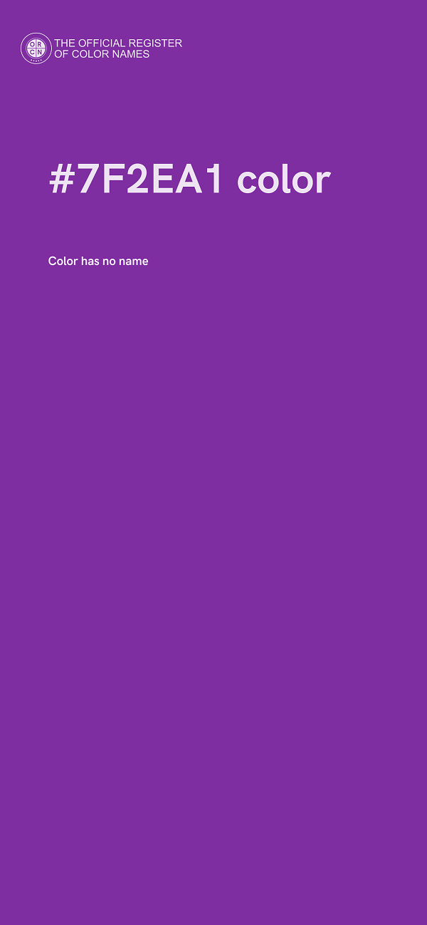 #7F2EA1 color image