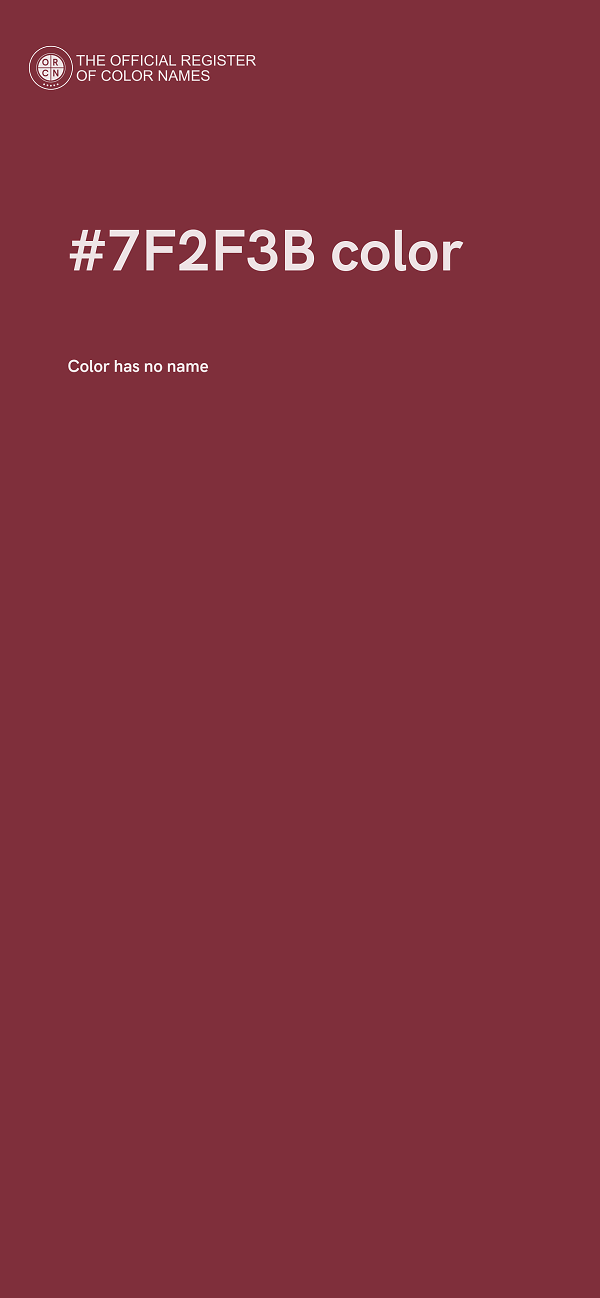 #7F2F3B color image
