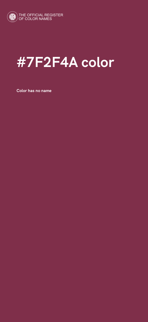 #7F2F4A color image