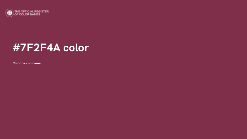 #7F2F4A color image