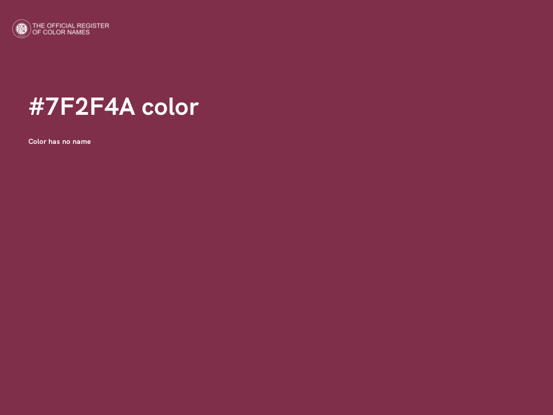 #7F2F4A color image