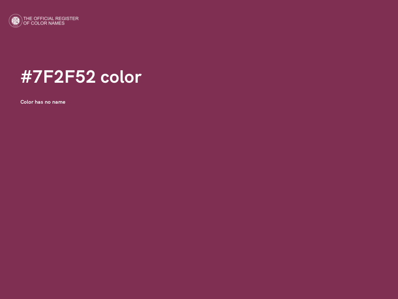 #7F2F52 color image