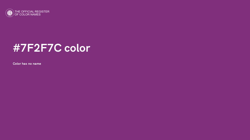 #7F2F7C color image