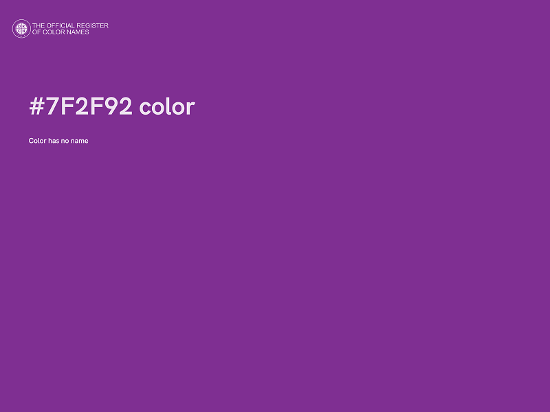 #7F2F92 color image