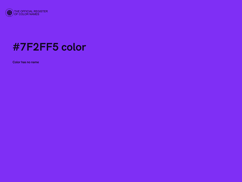 #7F2FF5 color image