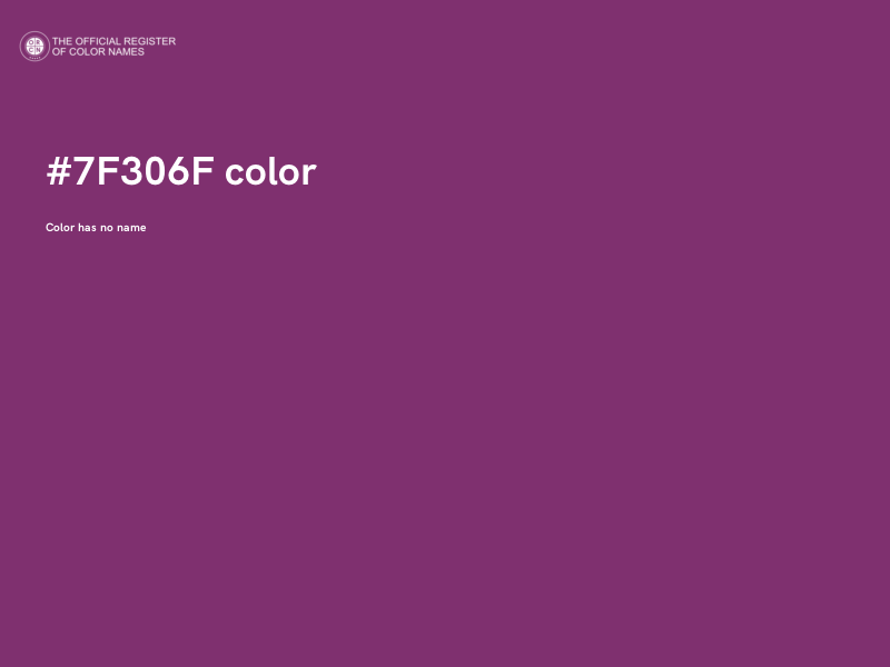 #7F306F color image