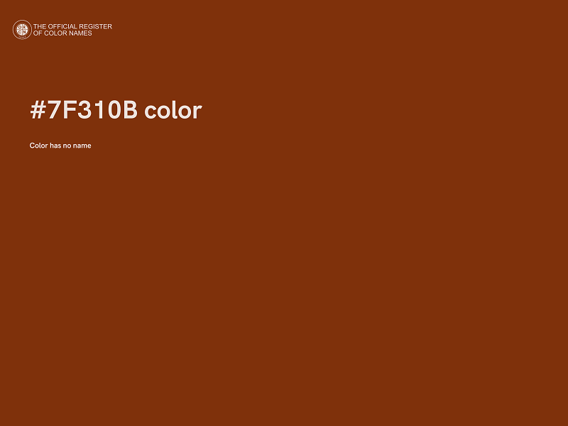 #7F310B color image