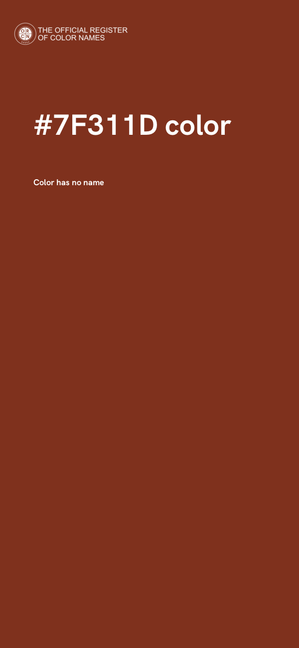 #7F311D color image