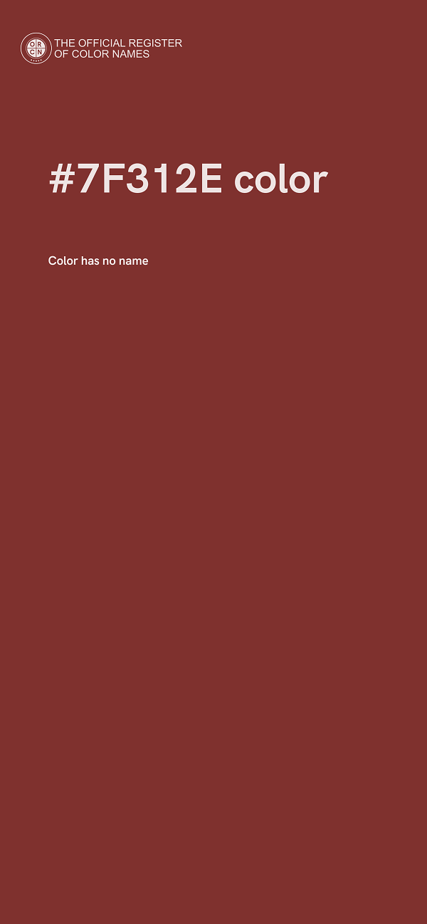 #7F312E color image