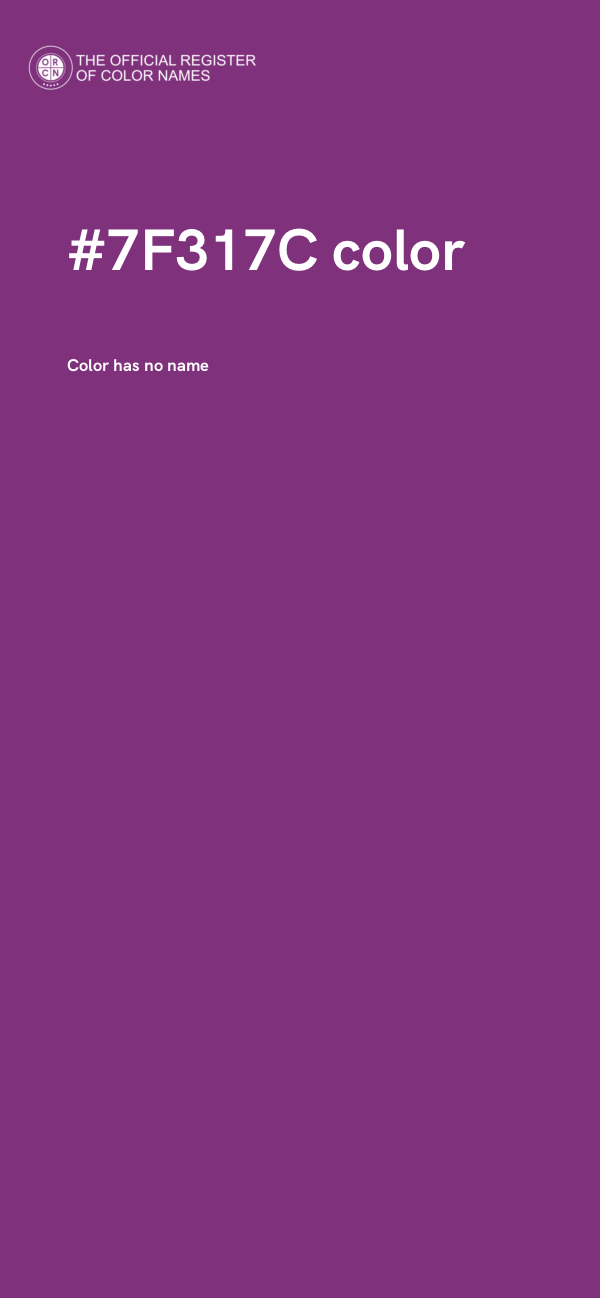 #7F317C color image