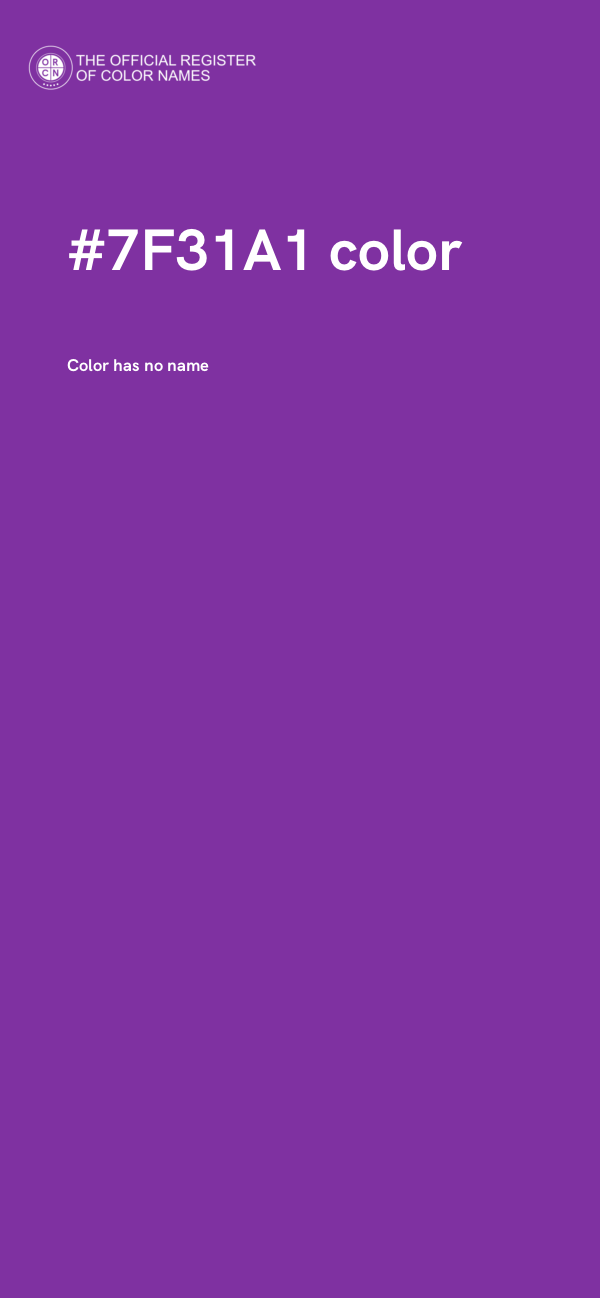 #7F31A1 color image