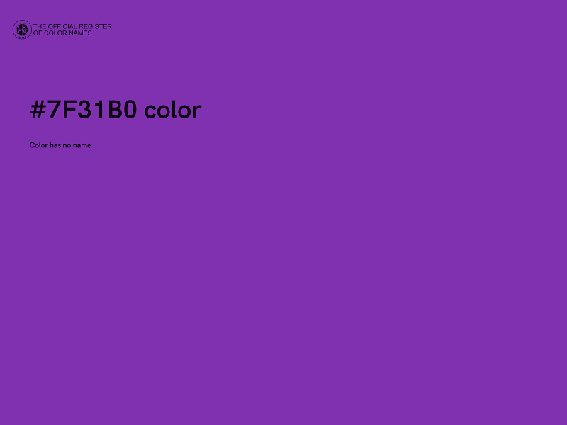 #7F31B0 color image