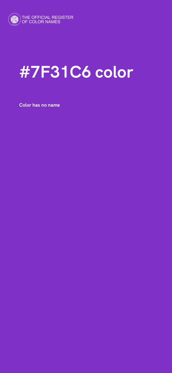 #7F31C6 color image