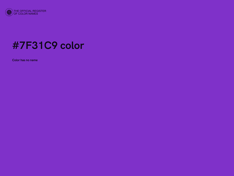 #7F31C9 color image