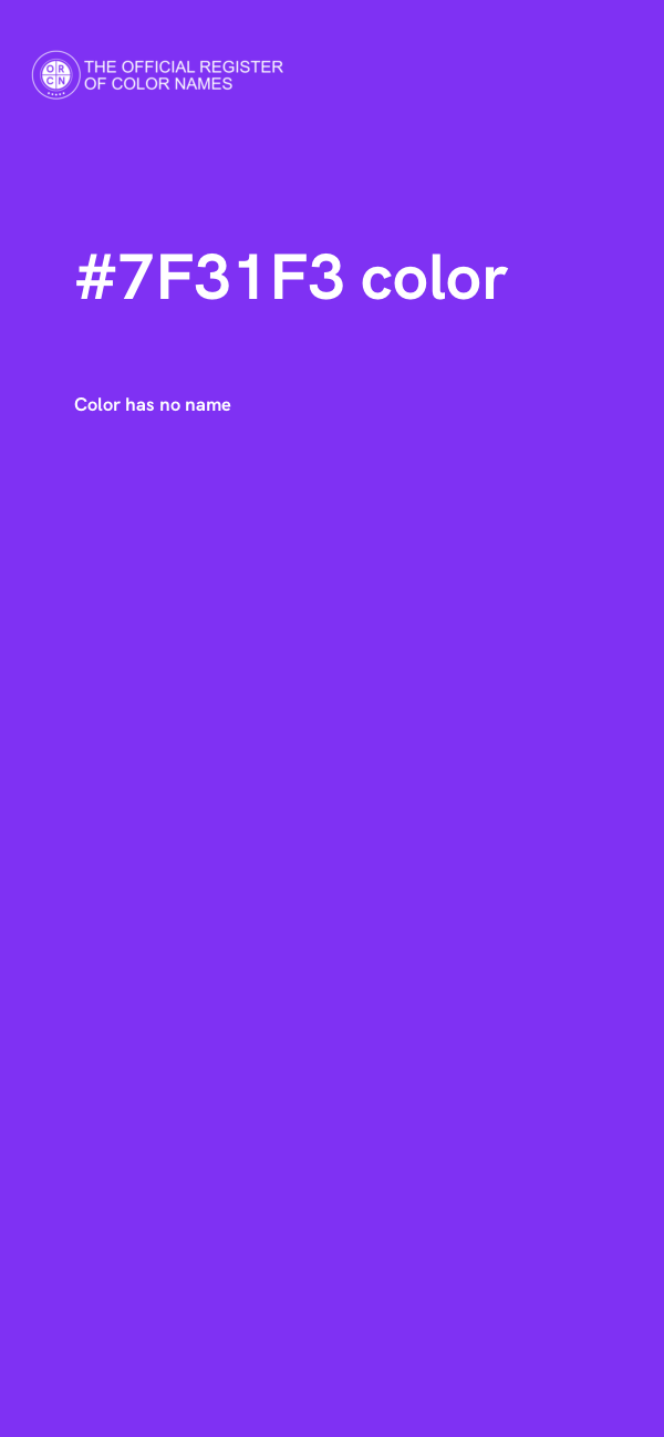 #7F31F3 color image