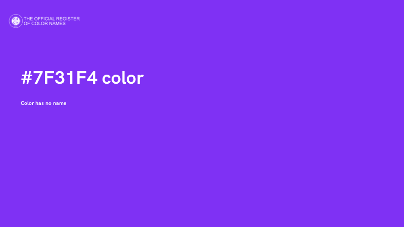 #7F31F4 color image