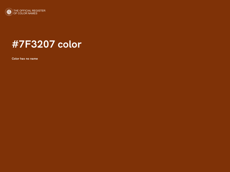#7F3207 color image