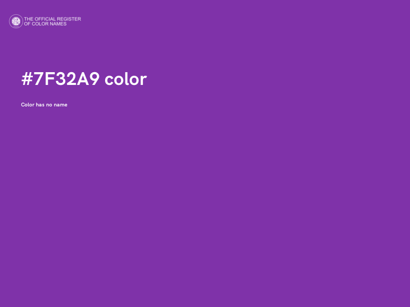 #7F32A9 color image