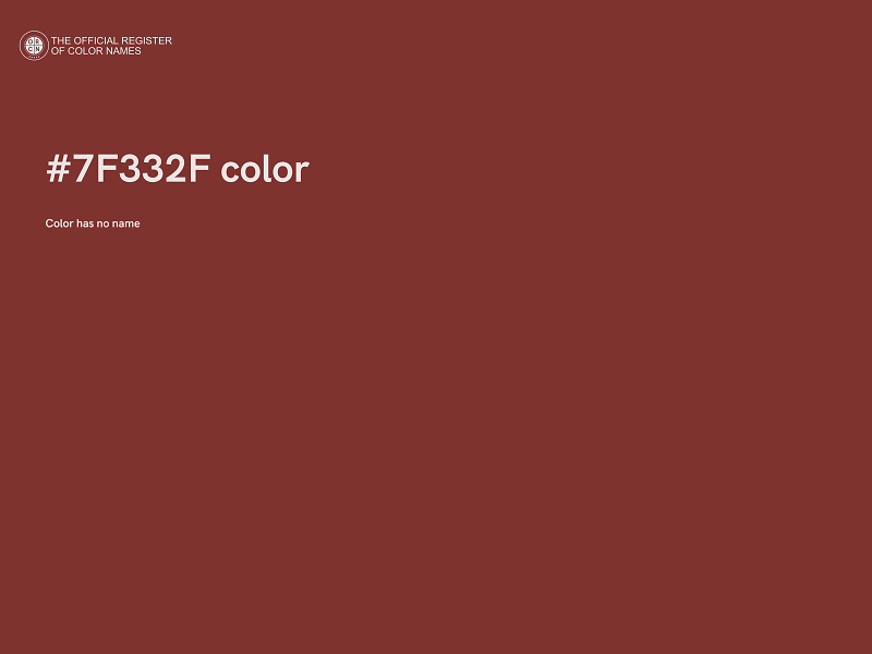 #7F332F color image