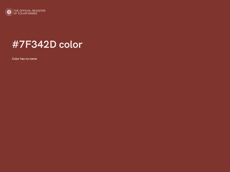 #7F342D color image