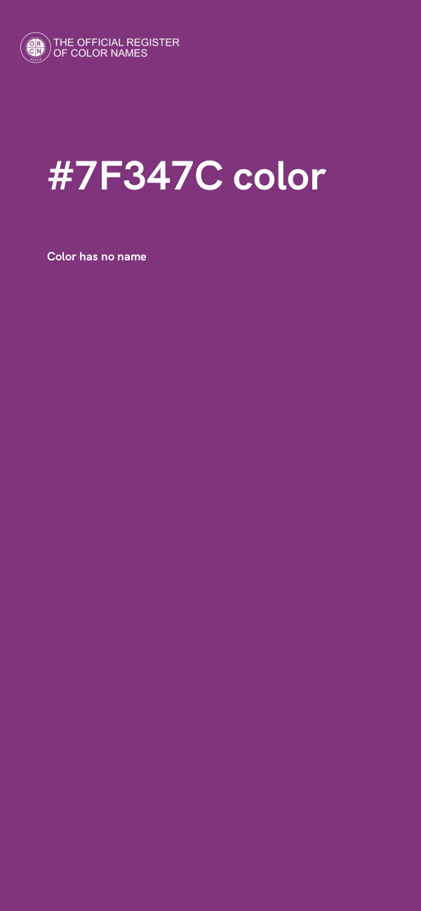 #7F347C color image