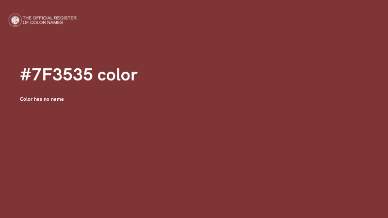 #7F3535 color image