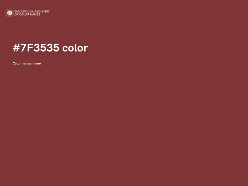 #7F3535 color image