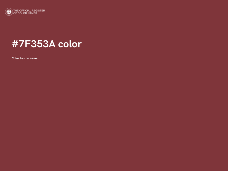 #7F353A color image
