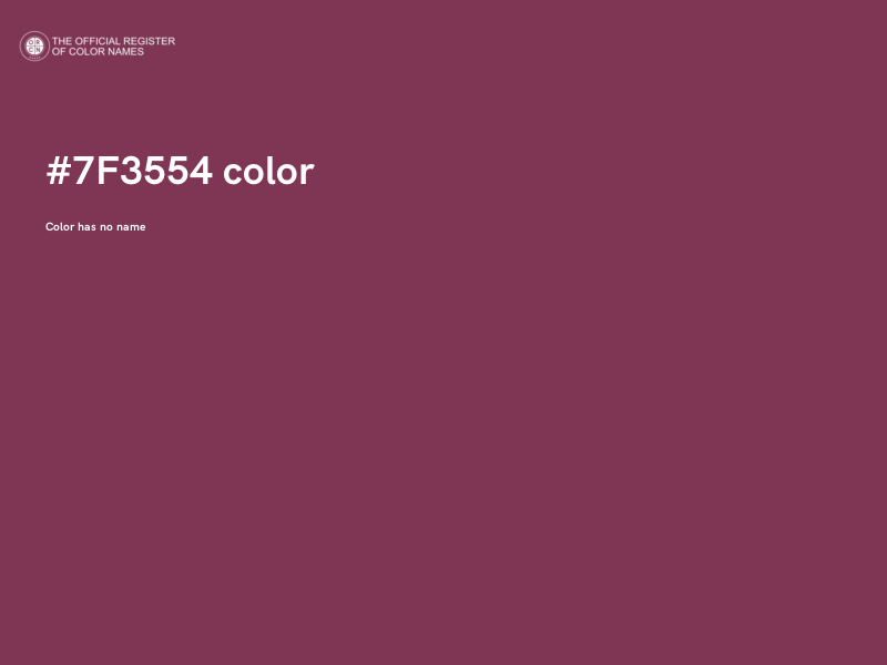#7F3554 color image