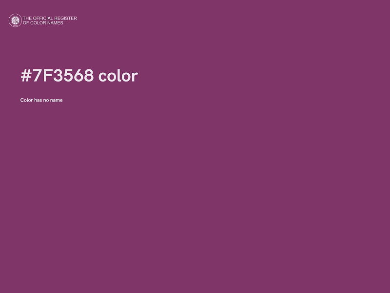 #7F3568 color image