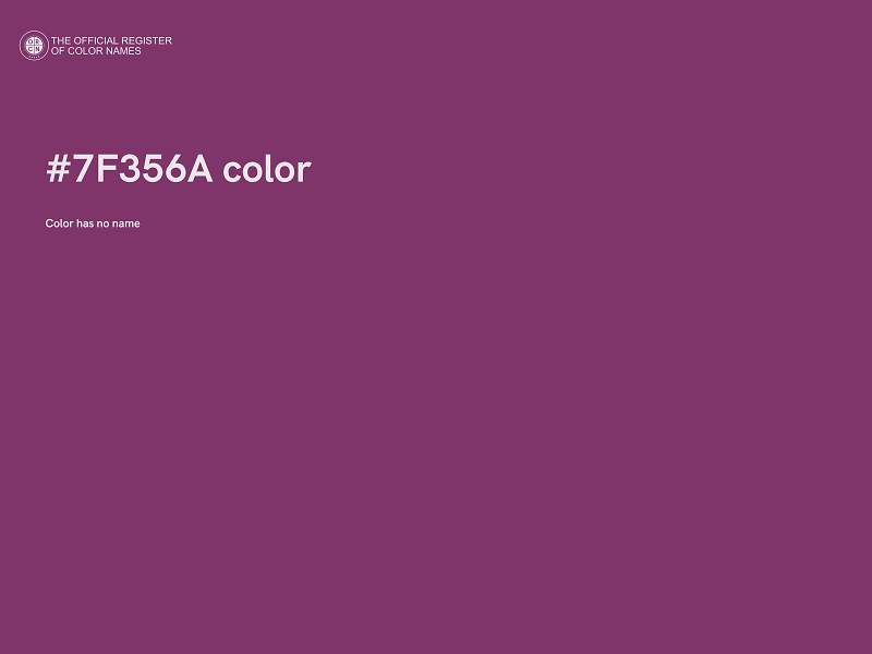 #7F356A color image