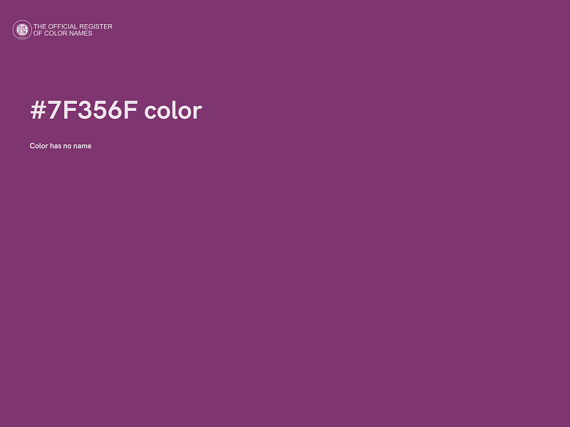 #7F356F color image