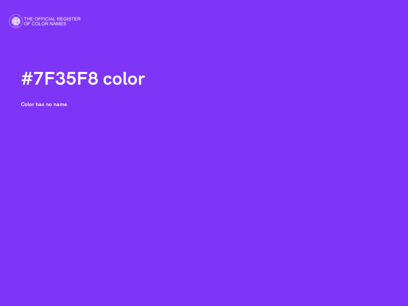 #7F35F8 color image