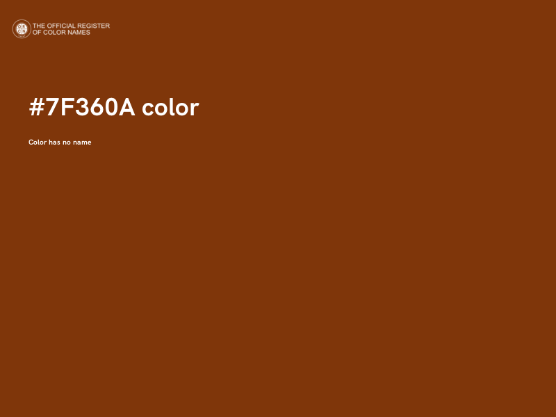 #7F360A color image