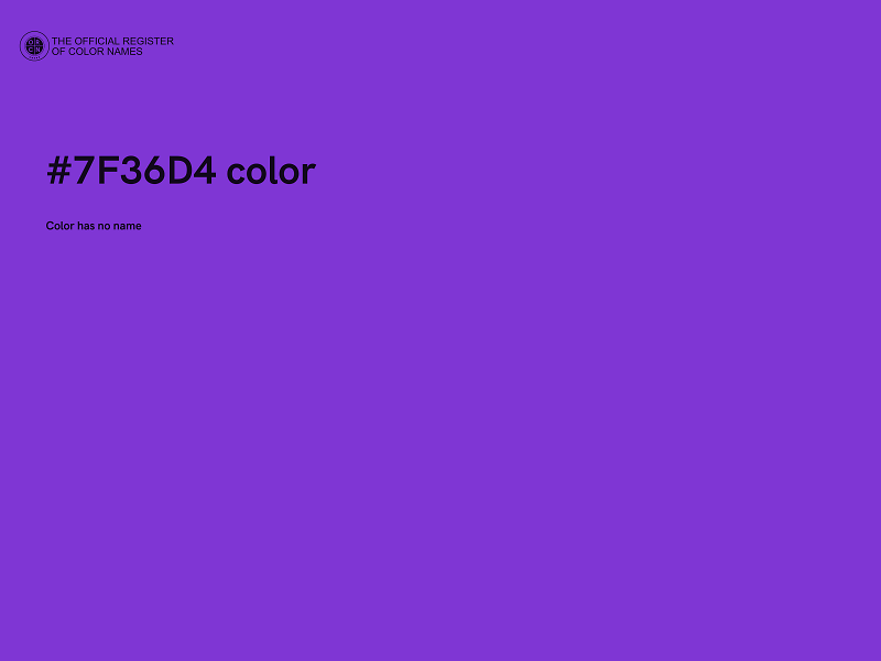 #7F36D4 color image