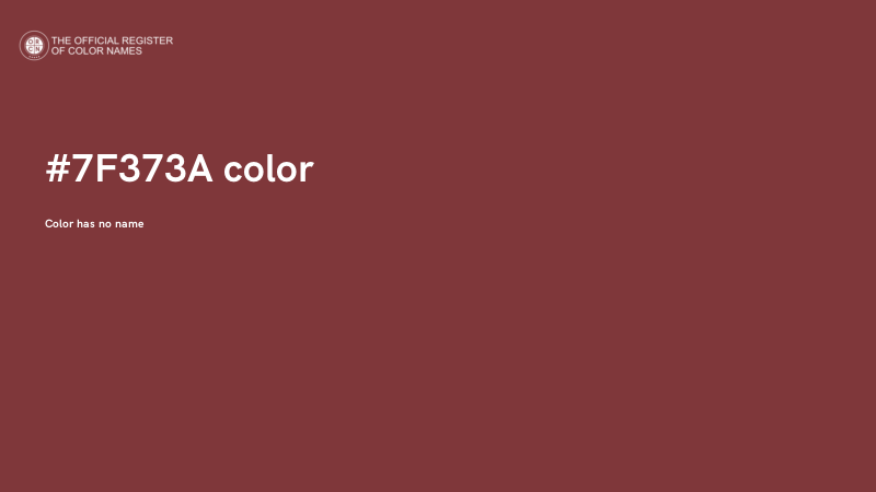 #7F373A color image