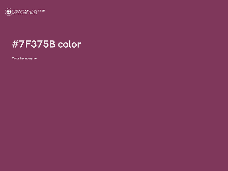 #7F375B color image