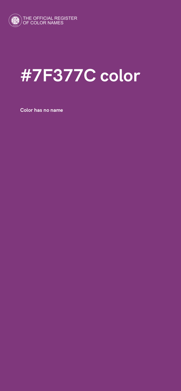 #7F377C color image