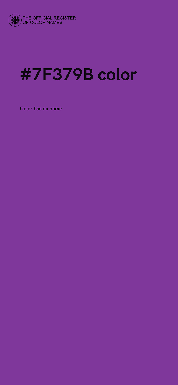 #7F379B color image