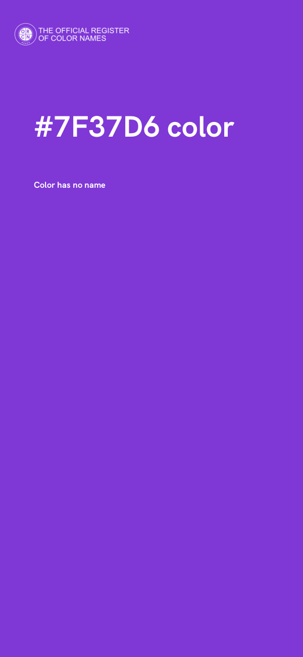 #7F37D6 color image