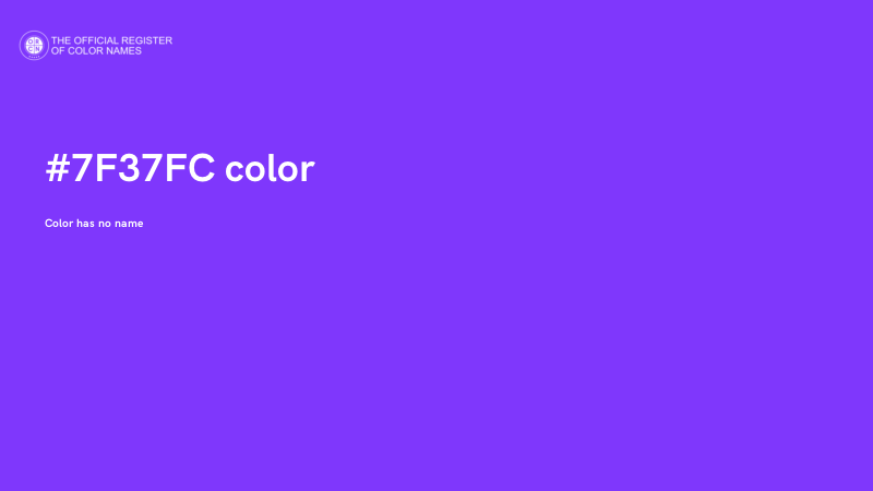 #7F37FC color image