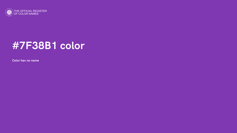 #7F38B1 color image