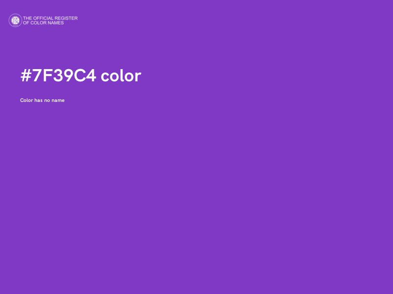 #7F39C4 color image