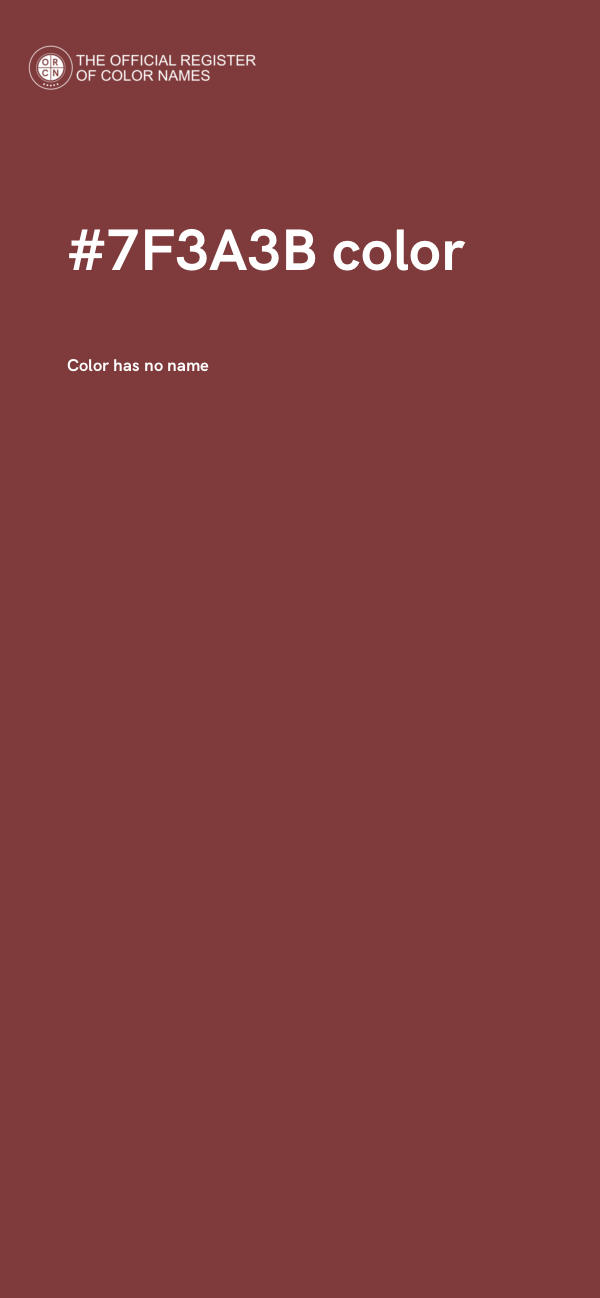 #7F3A3B color image