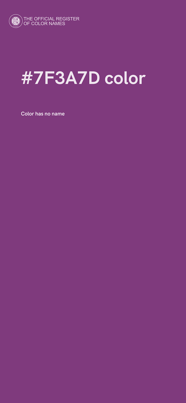 #7F3A7D color image