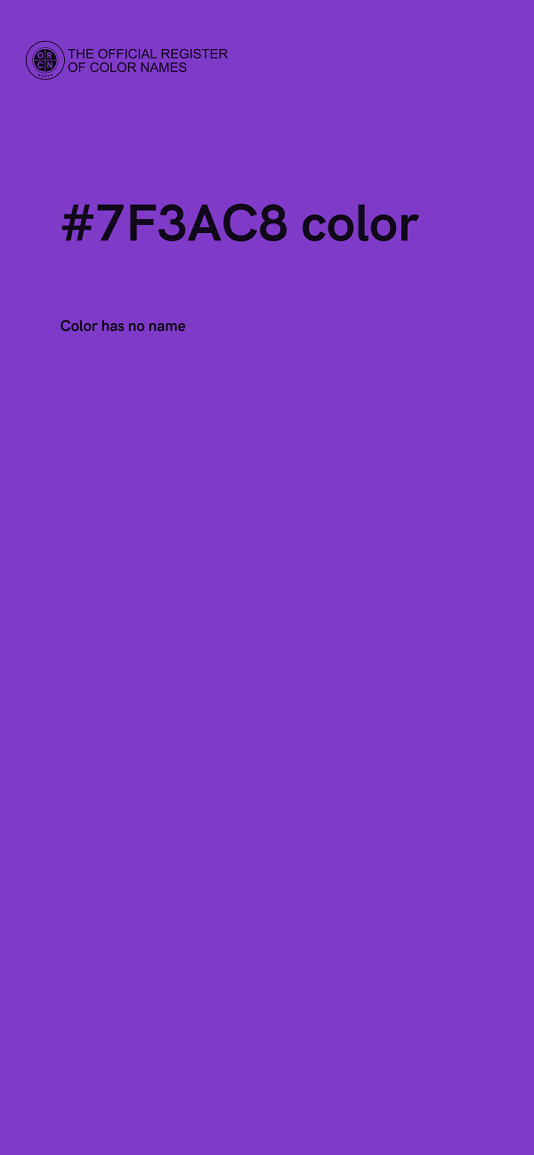#7F3AC8 color image