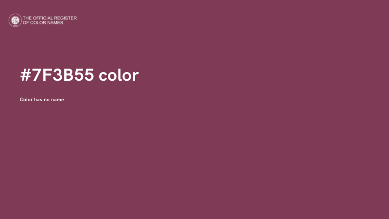 #7F3B55 color image