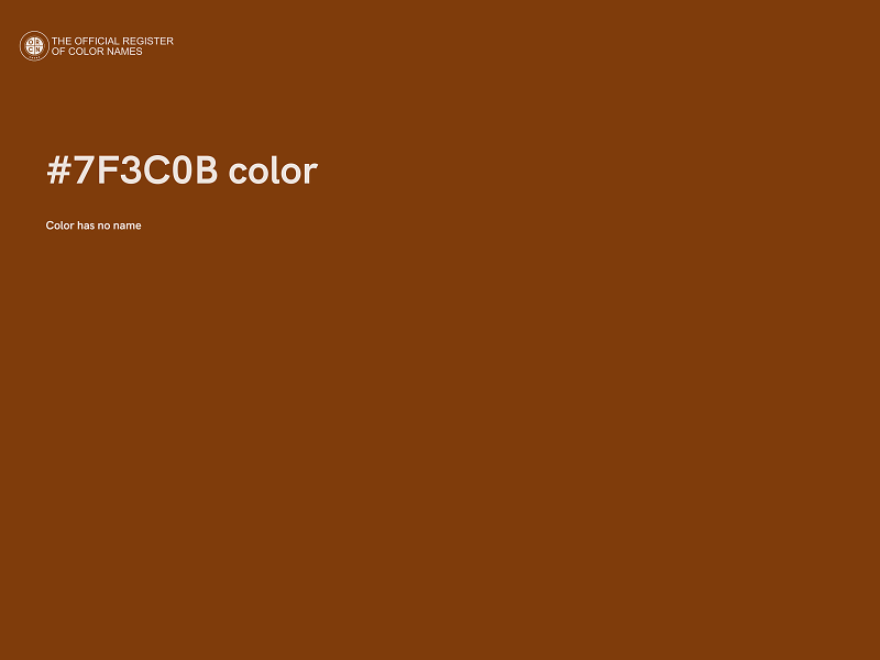 #7F3C0B color image